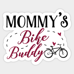 Bike Mom and Baby Matching T-shirts Gift Sticker